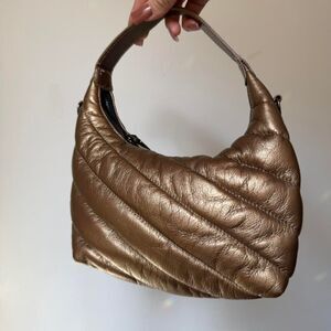 Think-royln Women's Gold and Brown Bag